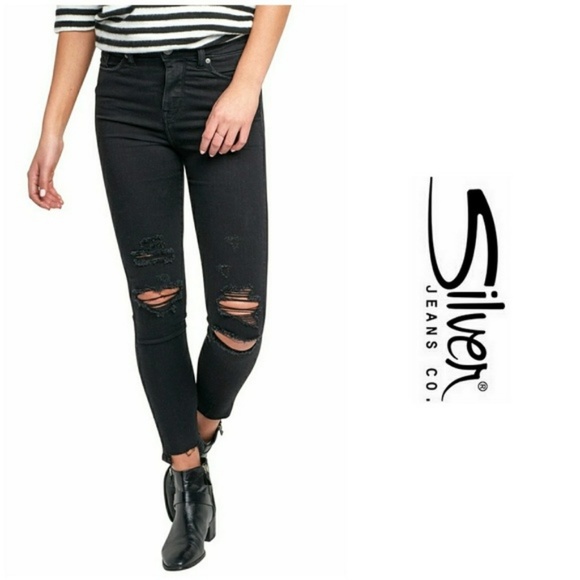 Silver Jeans Denim - Silver Jeans Robson High Rise Skinny Jeans
